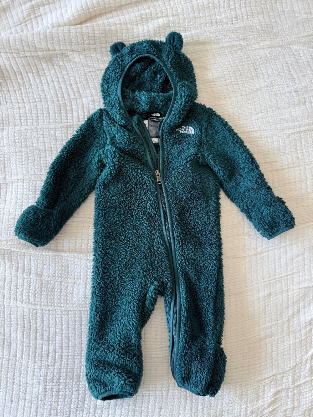The North Face Baby Cabin Fleece Suit Teal Green 6-12M